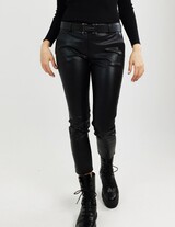 OFFER / B8896 Eco-Leather Capri Παντελόνι