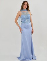 17219 Μακρύ Mermaid Φόρεμα