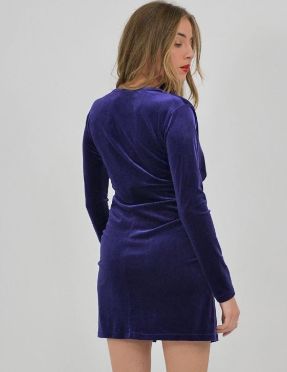 OFFER / 8663 Velvet Mini Dress