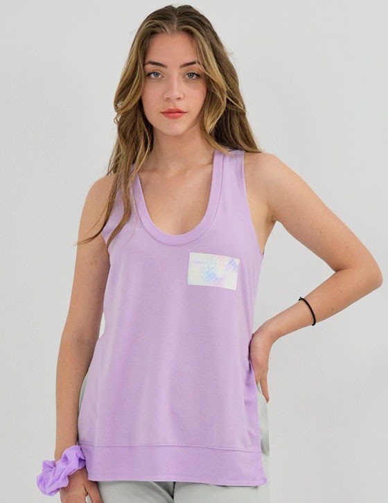 OFFER / KKW3611638 Patch Logo Sleeveless Loose Top