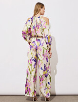43-5509-573 Ολόσωμη φόρμα floral με ανοιχτούς ώμους