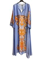 LIA14707N073 Caftan style maxi printed dress
