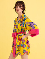 BRONTE147065002 Printed Kimono