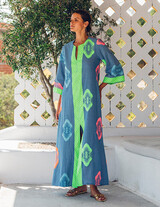 TESSA14707N081 Caftan Style Μακρύ Φόρεμα